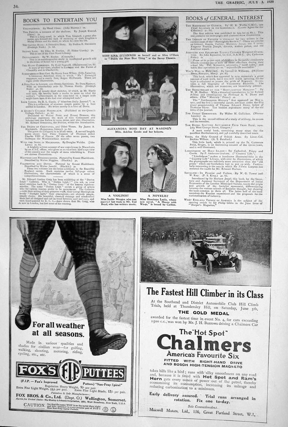 Old 1920 Una O'Connor O'Hara Alexandra Rose Warings Menges Leslie Fox 20th