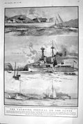 Old 1920 Yachting Festival Clyde Ships Temeraire Rothesay Britannia N 20th