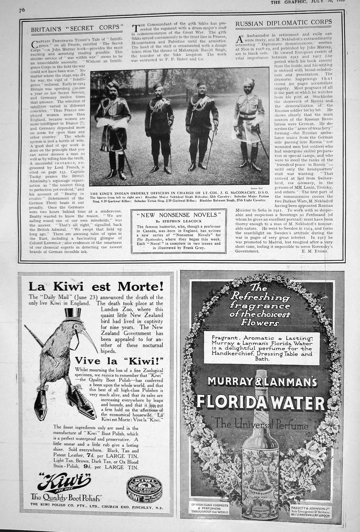 Old 1920 Indian Mcconachy Singh Rahadur Padam Florida Water Cinzano C 20th