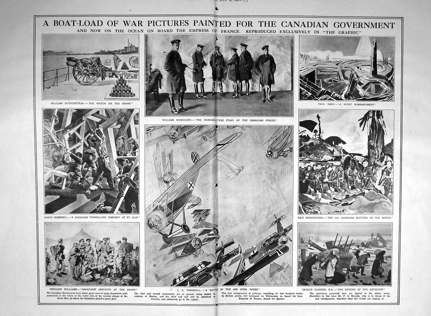 Old 1920 Germany Schlitz Leipsig War Bonn Nicholson Canada Ypres Turn 20th