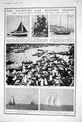 Old 1920 Yacht Boat Maxwell Hampton Court America Cup War Waziristan 20th
