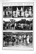 Old 1920 Walter Raleigh Pageant Pilgrims Bartholomew Priory Church Be 20th