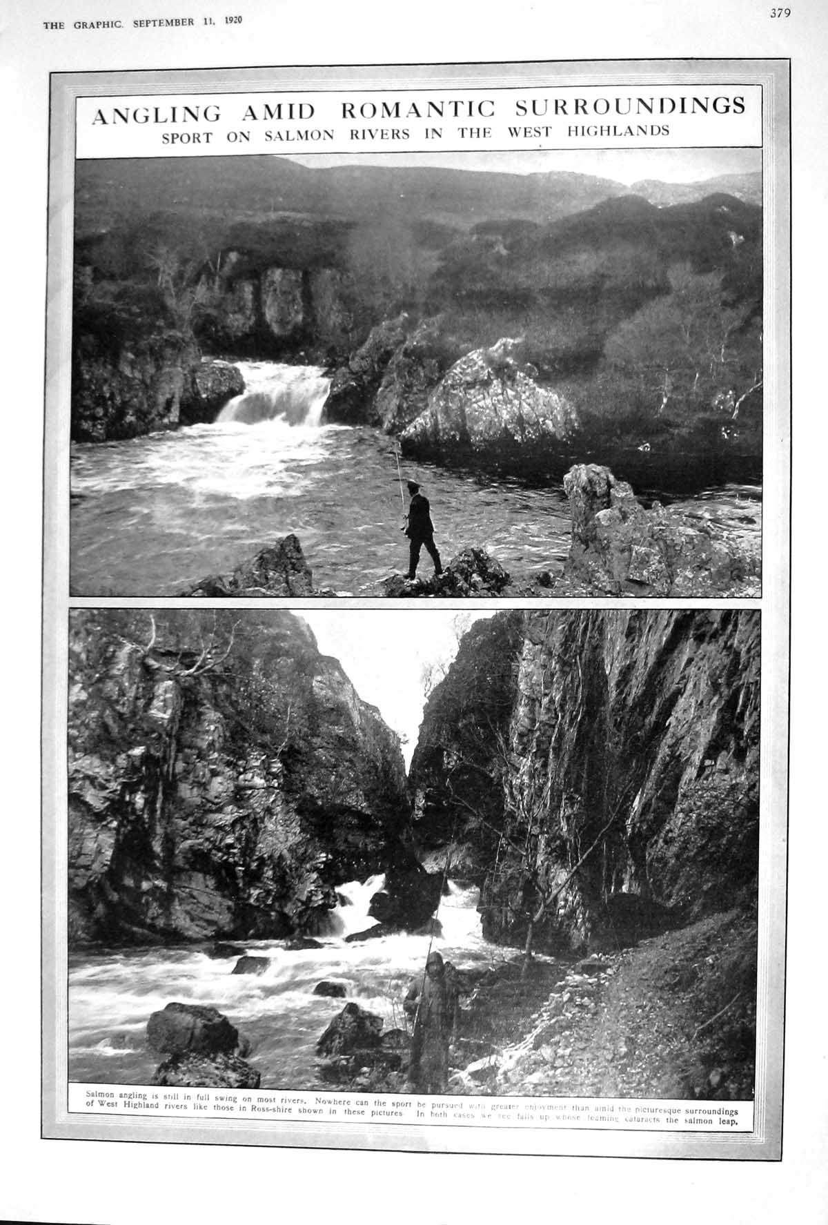 Old 1920 Fishing Salmon Rivers Scotlan Angling Prince Henry Amir Afgh 20th
