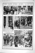 Old 1920 New York Bomb Outrage Police Explosion Cigar Shop Wall Stree 20th