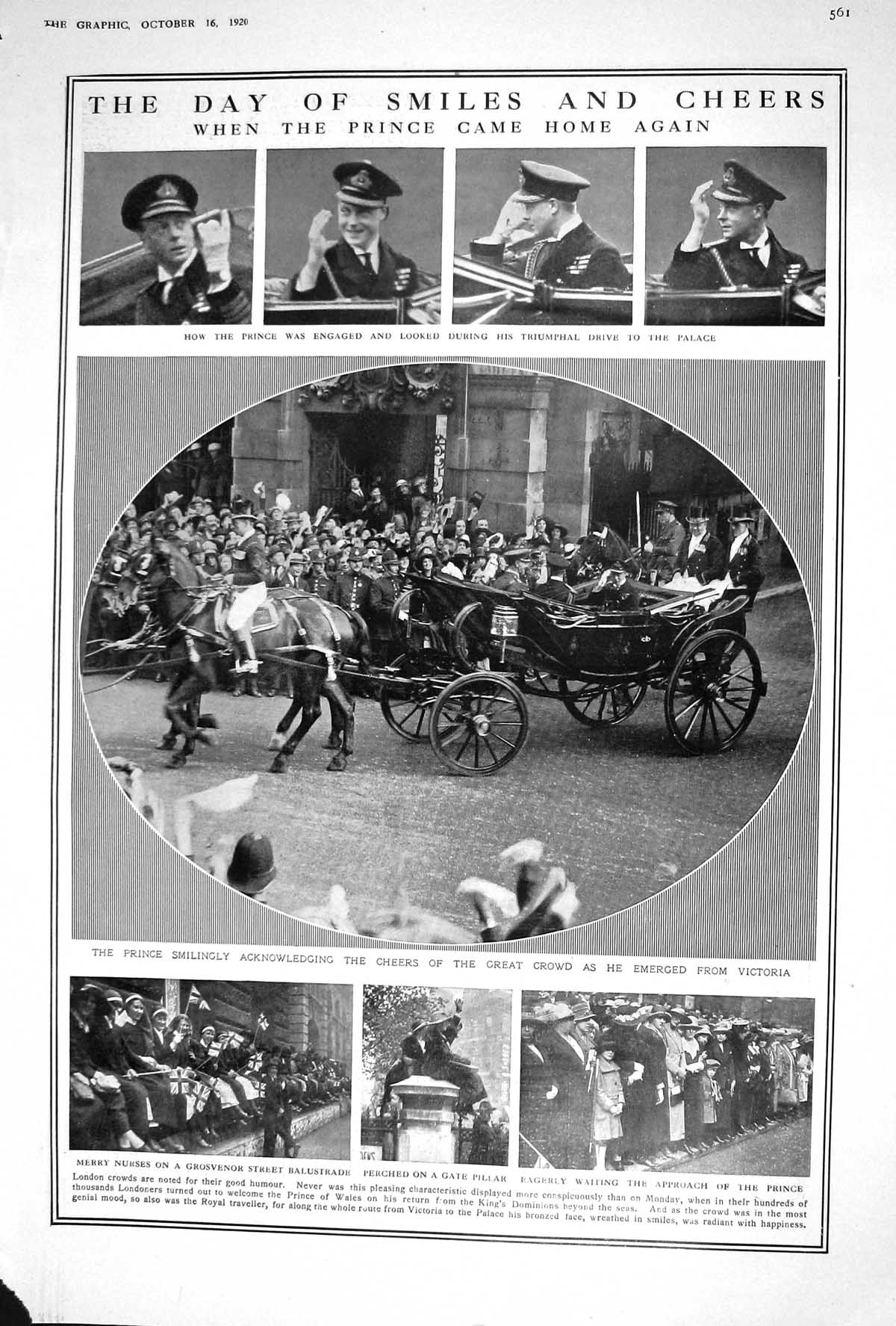 Old 1920 Prince Wales London Carriage Nurses Ebert Bolshevik Frau Ebe 20th