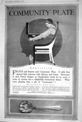Antique Old Print 1920 Advertisement Community Plate Hepplewhite Jam Spoon 20th