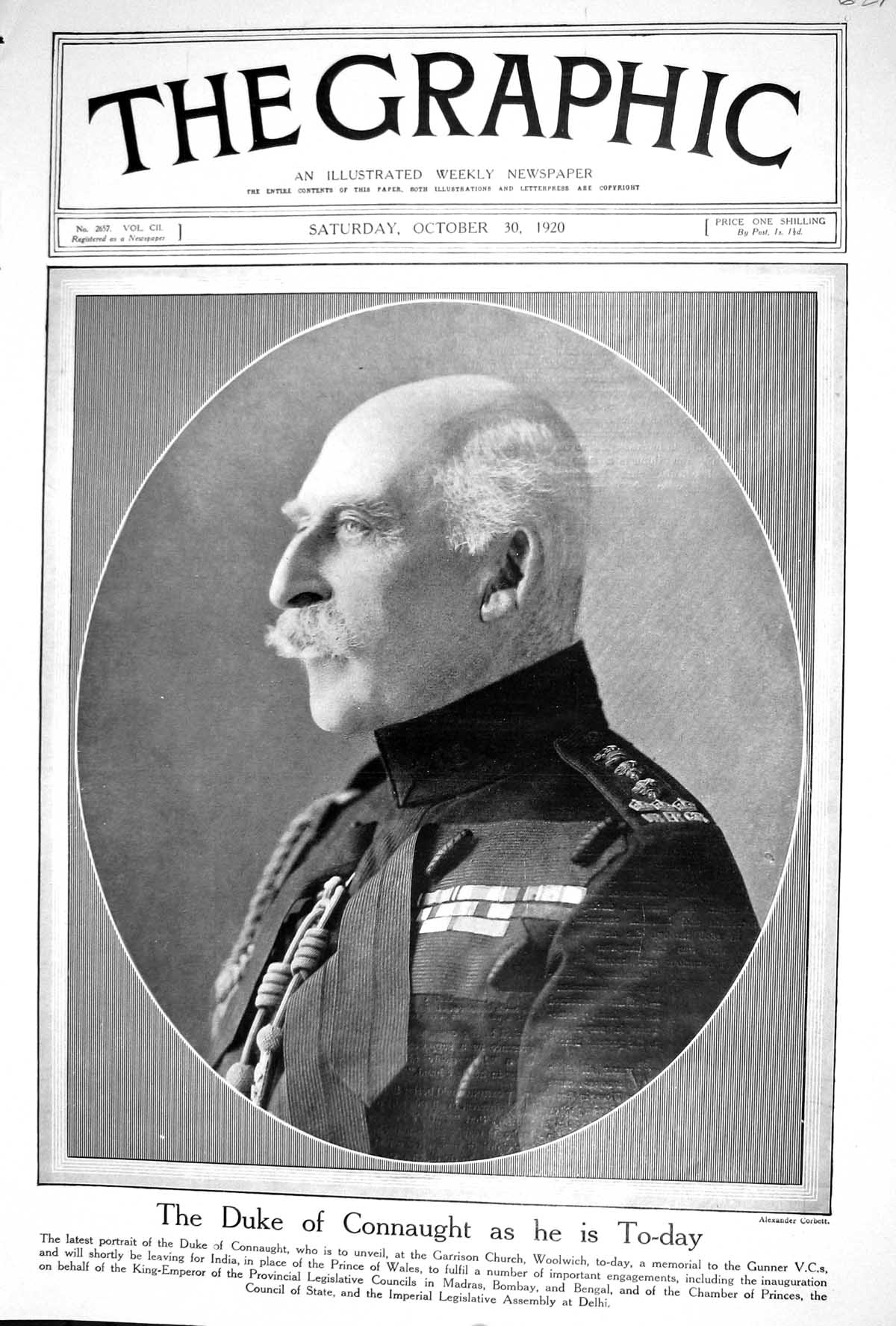 Antique Print 1920 Duke Connaught King Greece Stancioff Mcswiney Leman Cork