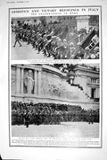 Old 1920 Armistice Italy War King Victor Emmanuel Patria Cenotaph Lon 20th