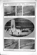 Old 1920 Whitehall Cenotaph Funeral Procession War Dead Navy Marines 20th