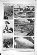 Old 1920 Revolution Germany Airships Zeppelin Dantzig Ireland Sinn Fe 20th