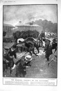 Old 1920 Steeplechasing Horse Racing Sport Sandown Fox Hunting Hockwo 20th