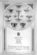 Old 1920 Advertisement Mappin Webb Silver Dish Sugar Basin Salad Bowl 20th