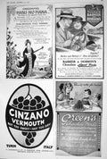 Old 1920 Grossmiths Hasu-No-Hana Barker Dobsons Chocolate Cinzano Ver 20th