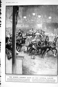 Old 1921 Roman Chariot Race Horses Crystal Palace Torquay Christmas B 20th