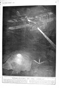 Old 1921 Aeroplane Night Scene Puritan Chester Hawker Cenotaph Mourne 20th