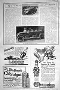 Old 1921 Harry Lauder Wolseley Motor Car Lord Allenby Champion Spark 20th