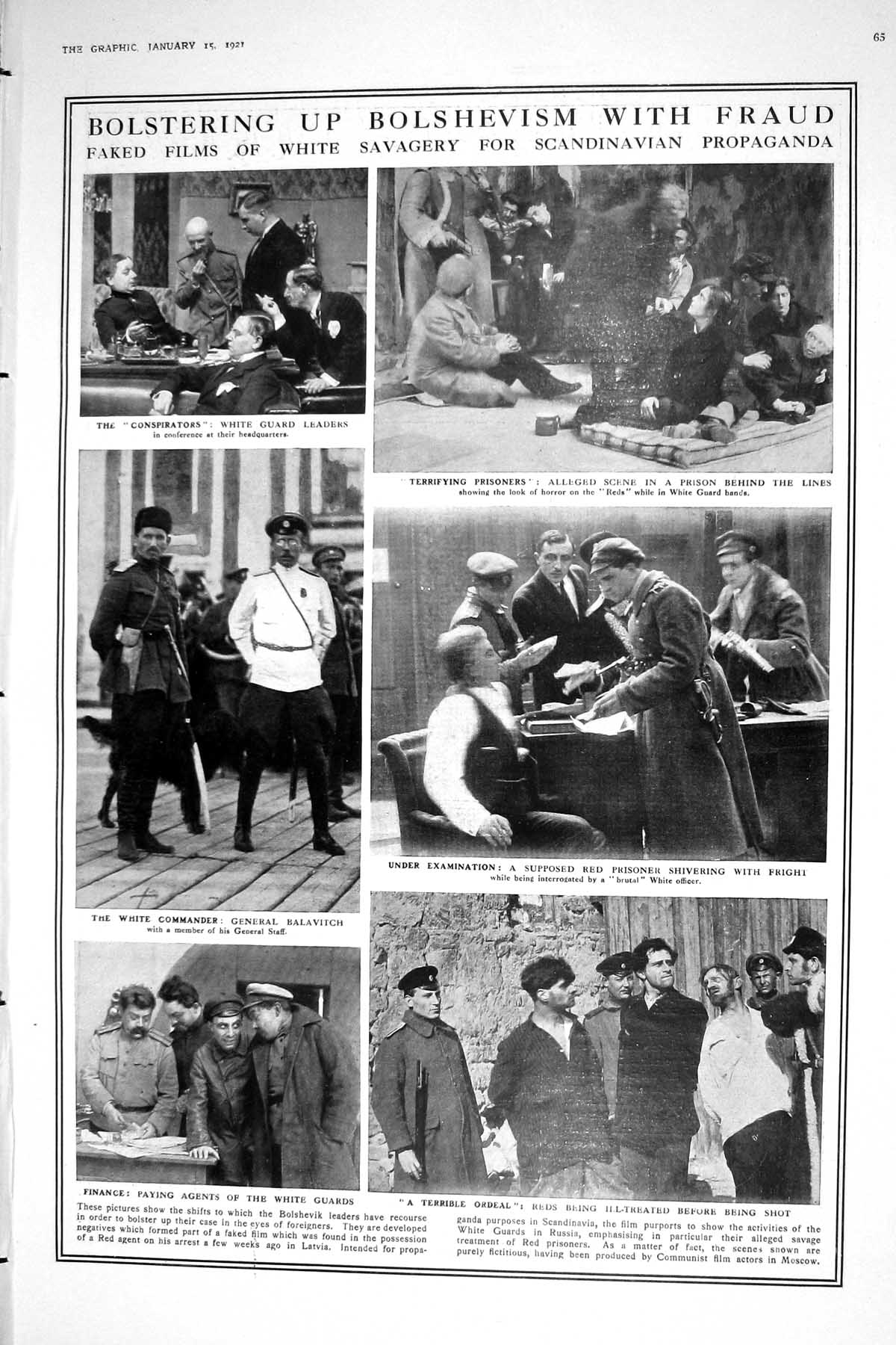Old 1921 Bolshevik White Guard Balavitch Russia Maharajah Bhavnagar P 20th