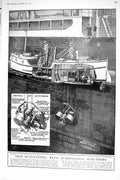 Old 1921 Ship Scavengine Submersible Scrubbers Surrey Docks Walnut Ta 20th