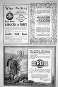 Antique Print 1921 Wire Netting Sundour Fabrics Peter Dawson Scotch Whisky 20th