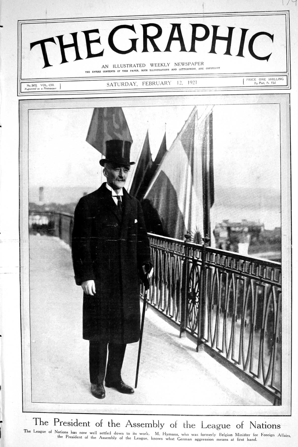 Old 1921 Hymans President League Nations Wales Scotland Football O'Sh 20th