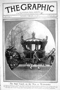 Old 1921 State Coach Footmen Parliament Churchill Worthington-Evans B 20th