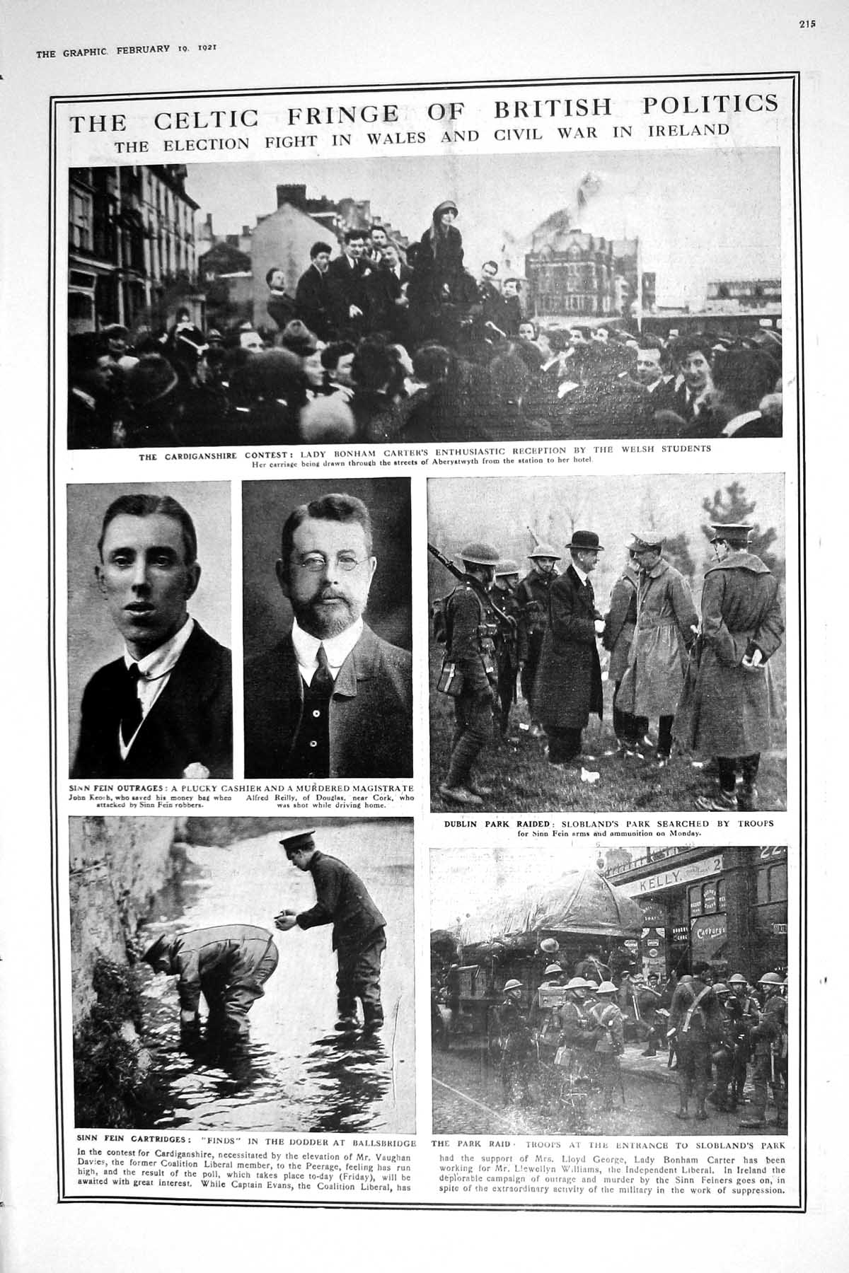 Old 1921 Sinn Fein Lady Bonham Ireland Slobland'S Park Latvia Lettish 20th
