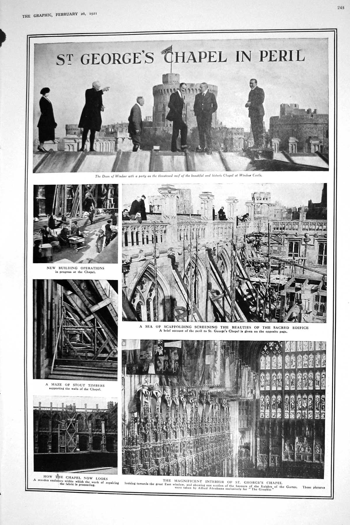 Old 1921 Dean Windsor George'S Chapel Windsor Castle Welsh Guards Pri 20th