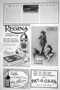 Old 1921 Lanchester Limousine Motor Car Regina Shaving Powder Oxo Pee 20th