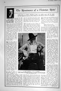 Old Print 1921 Portrait Helney Dickensian Bridge Rochester Sailing Boats 20th