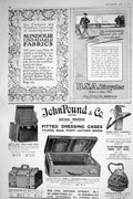 Old Print 1921 B.S.A. Bicycles Sundour Fabrics John Pound Dressing Cases 20th