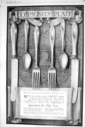 Antique Old Print 1921 Community Plate Oneida Diamond Dawson Whisky Tonides