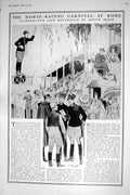 Old 1921 Horse Racing Carnival Rome Helen Mckie Astor Eran Leighton A 20th