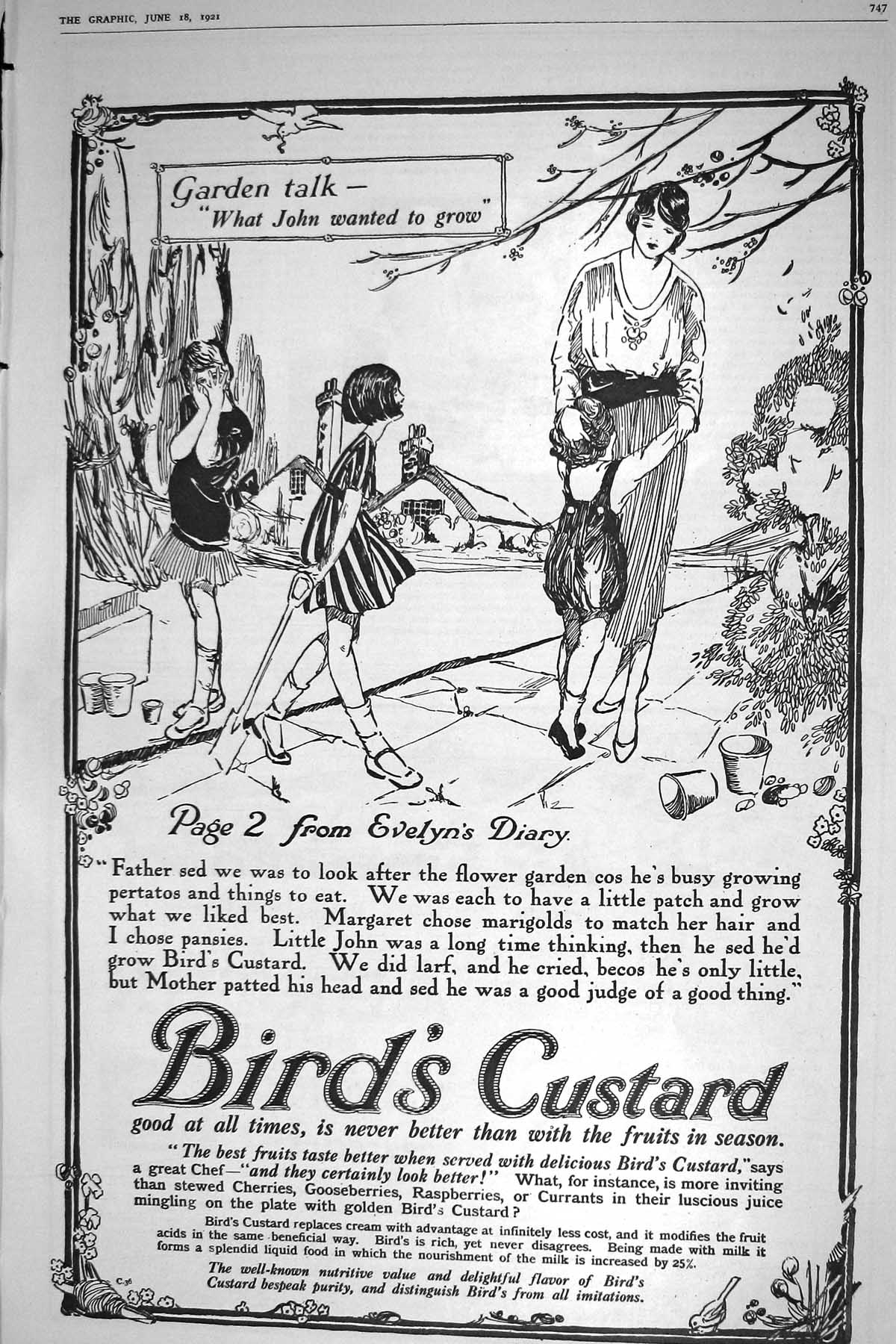 Antique Old Print 1921 Bird'S Custard Turkish Cigarettes Campos Portugal Army