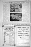 Old 1921 Celestin Vichy Casino Railway France London Italy Timetable 20th