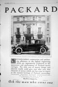 Antique Old Print 1921 Packard Cabriolet Motor Car Knighton Crossley Sunbeam
