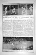 Old 1921 Tennis Wimbledon Hotham Alonzo Fyzee Gerbault David George C 20th
