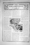 Antique Old Print 1921 Port Amsterdam Harbour Burgomaster Tellegen Photograph