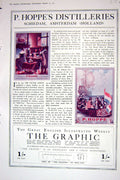 Antique Old Print 1921 Hoppe'S Distilleries Amsterdam Holland Gouda Candles