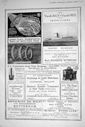 Old Print 1921 Dutch Rubberworks Shipbuilders Rotterdam Bureau Wysmuller 20th