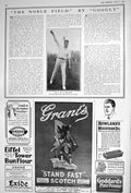 Antique Print 1922 Mr Brown Cambridge Bowler Cricket Grant'S Scotch Whisky 20th