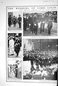 Old 1922 Wedding Lord Louis Mountbatten Ashley Church Brook House Que 20th
