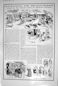 Old 1922 Sun-Bathing Holiday Makers Italy Villa Bathing Cabin Tourist 20th