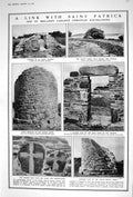Old 1922 Ireland Christian Church Archaeology Birds Ptarmigan Sparrow 20th