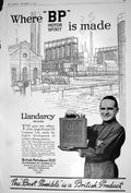 Antique Old Print 1922 British Petroleum Motor Spirit Oil Fenchurch London 20th