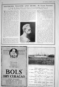 Old 1922 Nietzsche Sculpture Karl Donndorf Bols Dry Curacao Ship Mete 20th