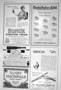 Old Print 1922 Charles Packer Gsmith Ronuk Furniture Cream Wilkinson Swo 20th