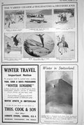 Old 1922 Holidays Switzerland Thomas Cook Curling Pentresina Railway 20th
