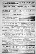 Old 1922 Chamonix Mont Blanc Geneva Hotel Golf Hyeres Biarritz Carlto 20th
