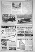 Old 1922 Trojan Motor Car Leyland Napier Argyll Car Koh-I-Noor Pencil 20th