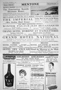 Old 1922 Mentone France Grand Hotel National Emile Rowland'S Macassar 20th